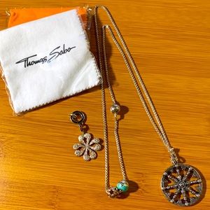 Thomas Sabo Karma Wheel and Charms Necklace